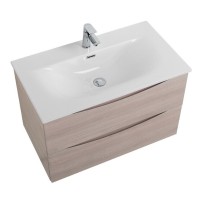 Тумба под раковину BelBagno Marino-Cer-N-800-2C-SO-RG-P, 80 см, подвесная, Rovere Grigio