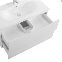 Тумба под раковину BelBagno Marino-Cer-N-900-2C-SO-BL-P, 90 см, подвесная, Bianco Lucido