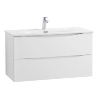 Тумба под раковину BelBagno Marino-Cer-N-900-2C-SO-BL-P, 90 см, подвесная, Bianco Lucido