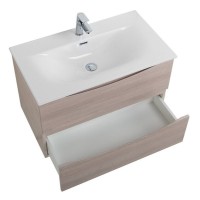 Тумба под раковину BelBagno Marino-Cer-N-900-2C-SO-RG-P, 90 см, подвесная, Rovere Grigio