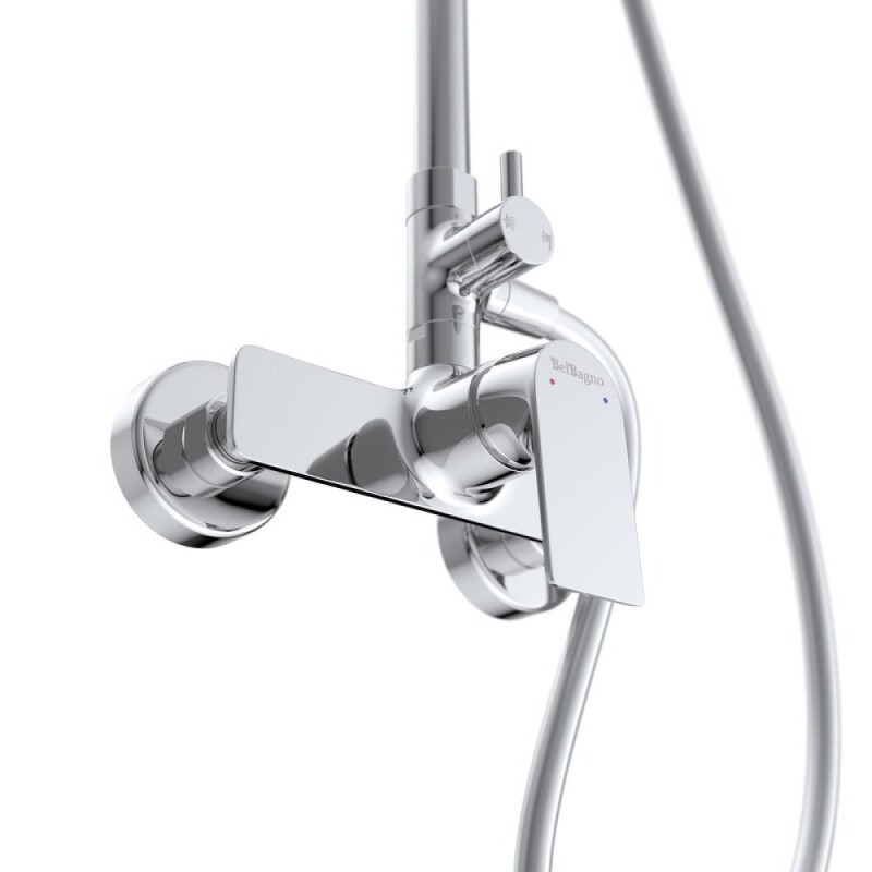 Комплект смесителей BelBagno MARINO-DOCM/LVM-CRM, для ванны и душа, для раковины, хром
