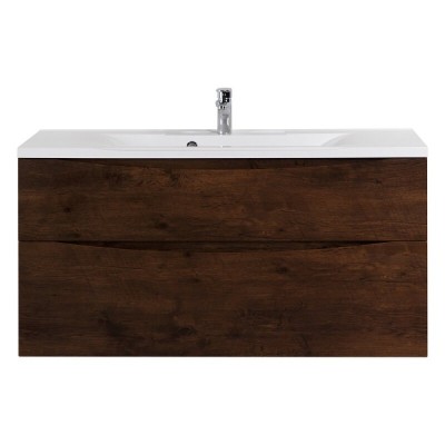 Тумба под раковину BelBagno Marino-H60 110 см, подвесная, цвет Rovere Moro, MARINO-H60-1100-2C-SO-RW-P