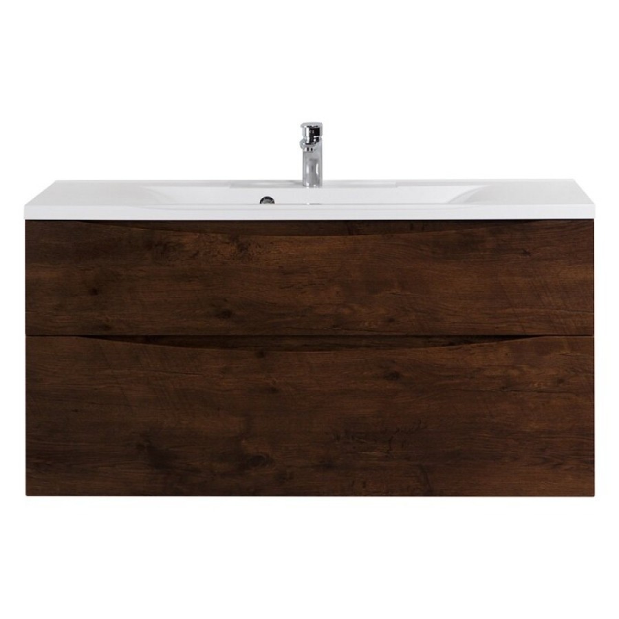 Тумба под раковину BelBagno Marino-H60 110 см, подвесная, цвет Rovere Moro, MARINO-H60-1100-2C-SO-RW-P