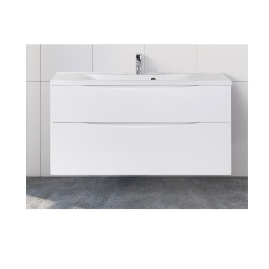 Тумба под раковину BelBagno Marino 120 см, Bianco Lucido - белый глянец, MARINO-H60-1200-2C-SO-BL-P