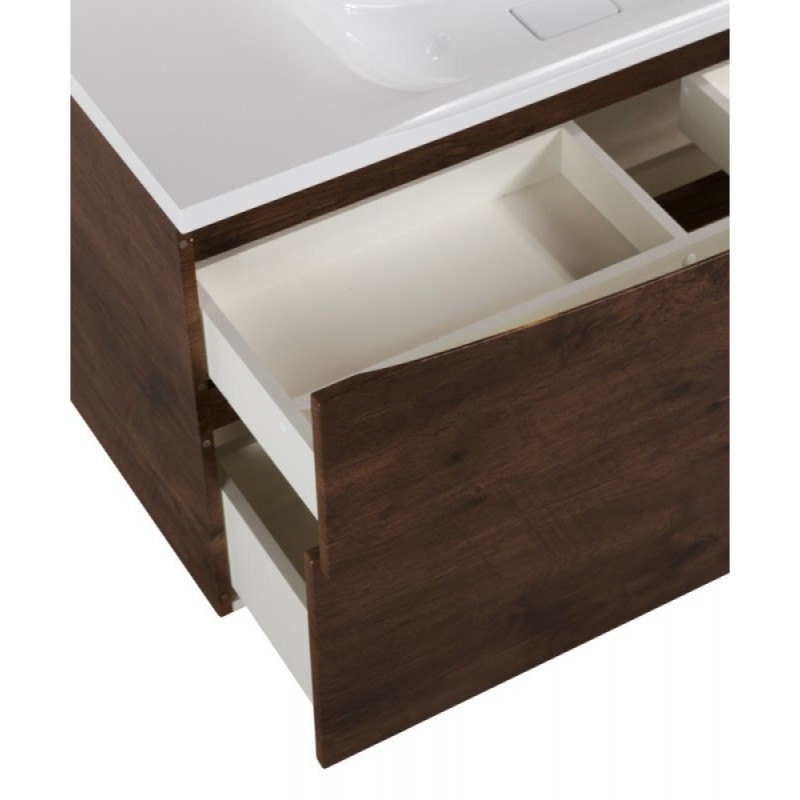 Тумба под раковину BelBagno Marino 120 см, Rovere Moro - коричневый дуб, MARINO-H60-1200-2C-SO-RW-P