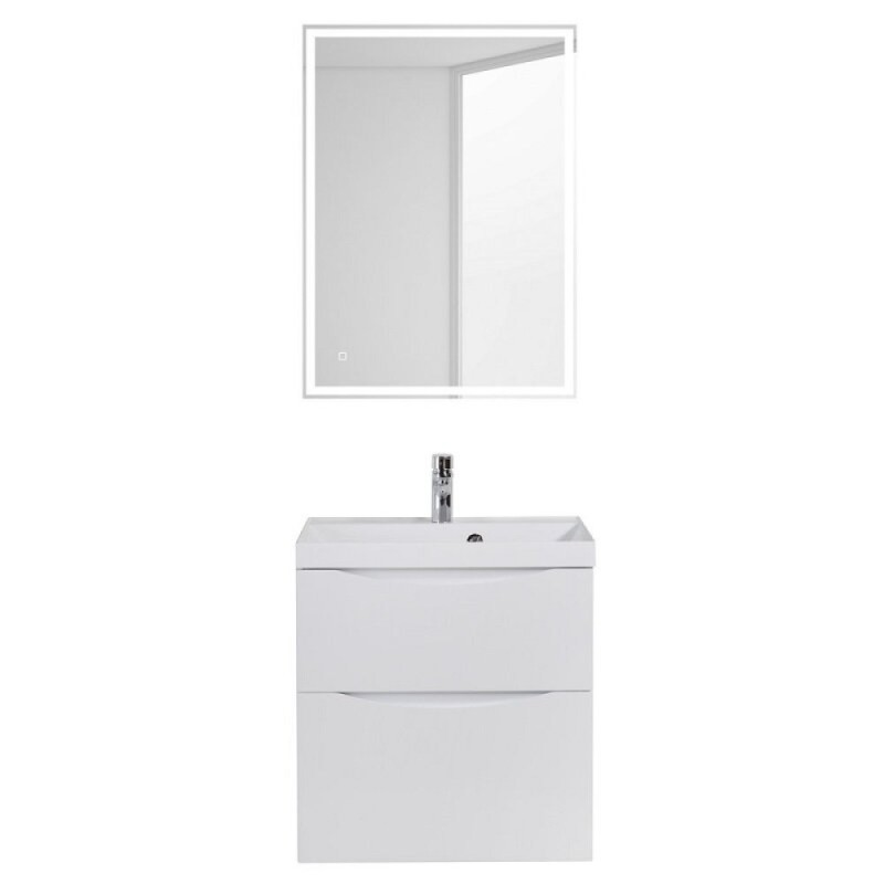 Тумба под раковину BelBagno Marino 70 см, Bianco Lucido - белый глянец, MARINO-H60-700-2C-SO-BL-P