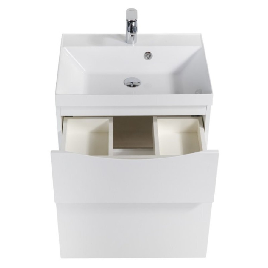 Тумба под раковину BelBagno Marino 70 см, Bianco Lucido - белый глянец, MARINO-H60-700-2C-SO-BL-P