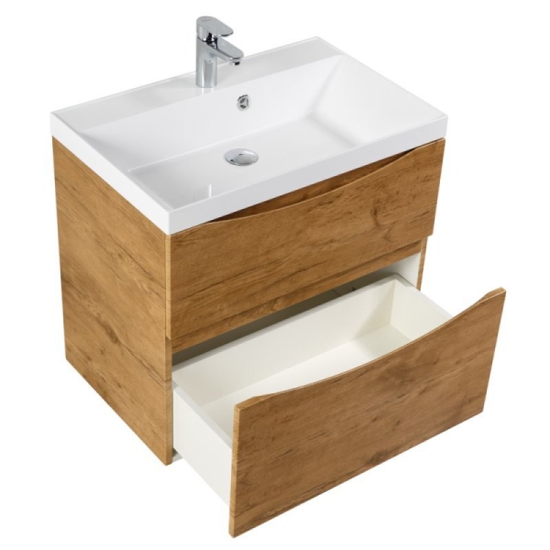 Тумба под раковину BelBagno Marino 70 см, Rovere Nature - натуральный дуб, MARINO-H60-700-2C-SO-RN-P