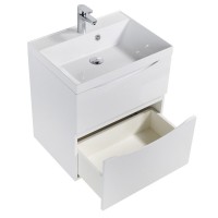 Тумба под раковину BelBagno Marino 80 см, Bianco Lucido - белый глянец, MARINO-H60-800-2C-SO-BL-P