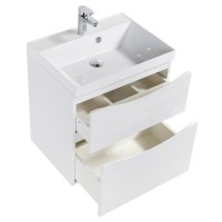 Тумба под раковину BelBagno Marino 90 см, Bianco Lucido - белый глянец, MARINO-H60-900-2C-SO-BL-P