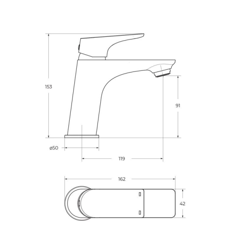 Смеситель для раковины BelBagno Marino MARINO-LVM-CRM-W0, цвет хром