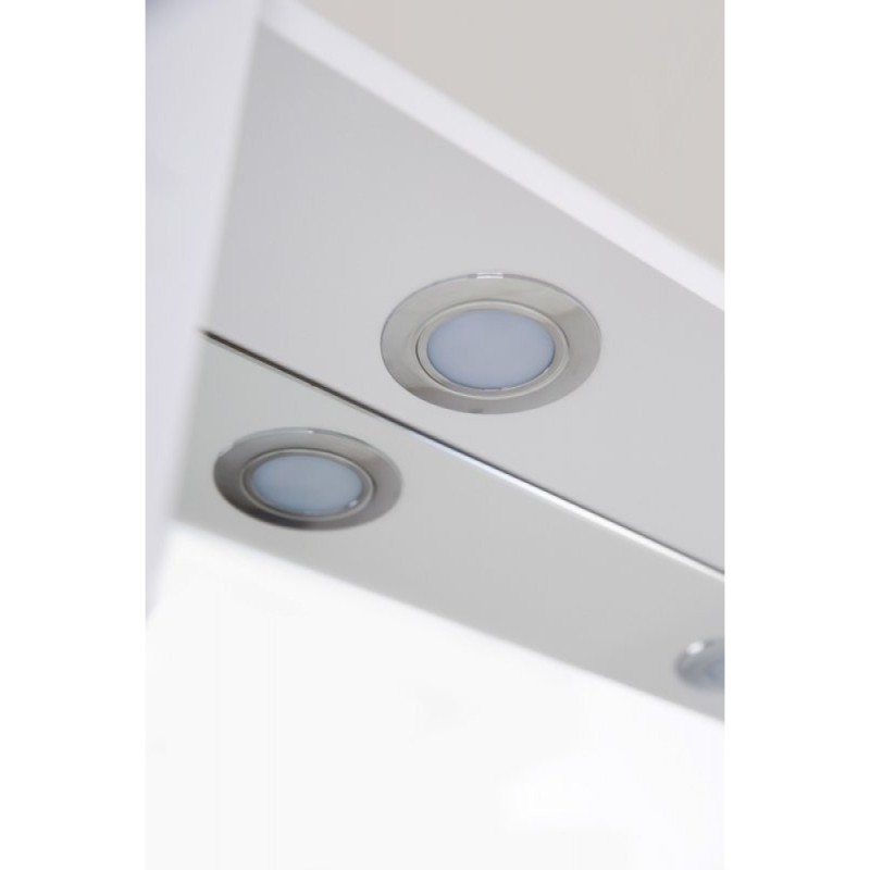 Зеркальный шкаф BelBagno Marino MARINO-SPC-1000/750-2A-BL-P, 100 х 75 см, с LED-подсветкой, Bianco Lucido - белый глянец