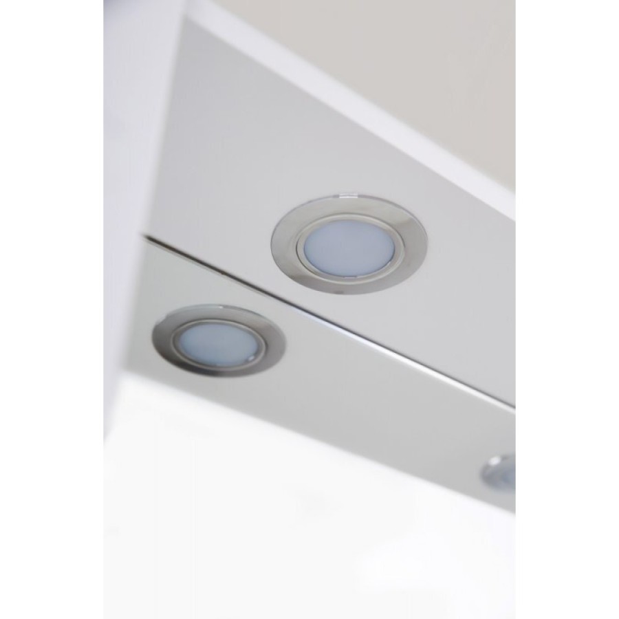 Зеркальный шкаф BelBagno Marino MARINO-SPC-1000/750-2A-BL-P, 100 х 75 см, с LED-подсветкой, Bianco Lucido - белый глянец