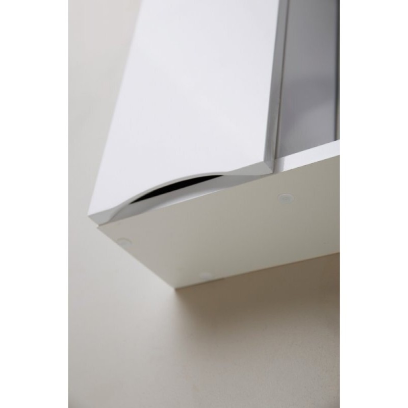 Зеркальный шкаф BelBagno Marino MARINO-SPC-1000/750-2A-BL-P, 100 х 75 см, с LED-подсветкой, Bianco Lucido - белый глянец