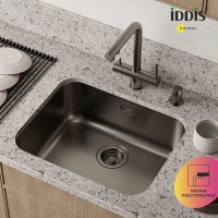 Мойка кухонная Iddis Mate MAT53GMi77, 53.3 см, нержавеющая сталь, графит матовый