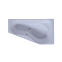Ванна акриловая Aquatek Медея 170 x 95 см с фронтальным экраном, вклеенный каркас, белая, левая/правая