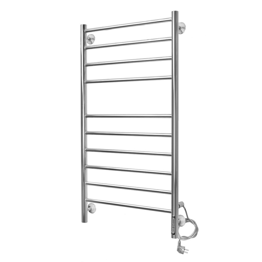 Полотенцесушитель электрический Domoterm Медея П10 500x1000 EK R, ширина 50 см, высота 100 см, подключение справа, хром