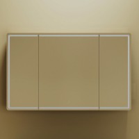 Зеркальный шкаф Sancos Mirror MI120ECH, 120 см, с подсветкой, цвет дуб чарльстон