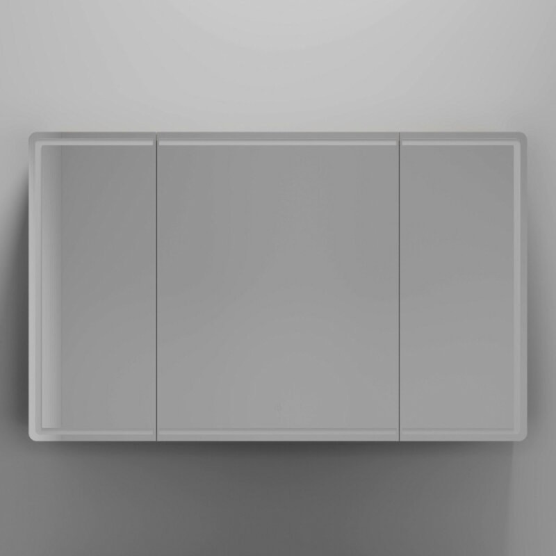 Зеркальный шкаф Sancos Mirror MI120EG, 120 см, с подсветкой, цвет дуб галифакс натуральный
