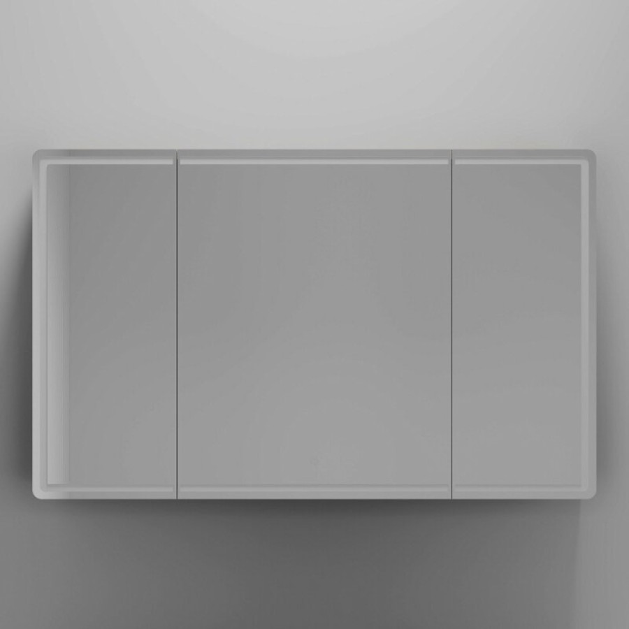 Зеркальный шкаф Sancos Mirror MI120EG, 120 см, с подсветкой, цвет дуб галифакс натуральный