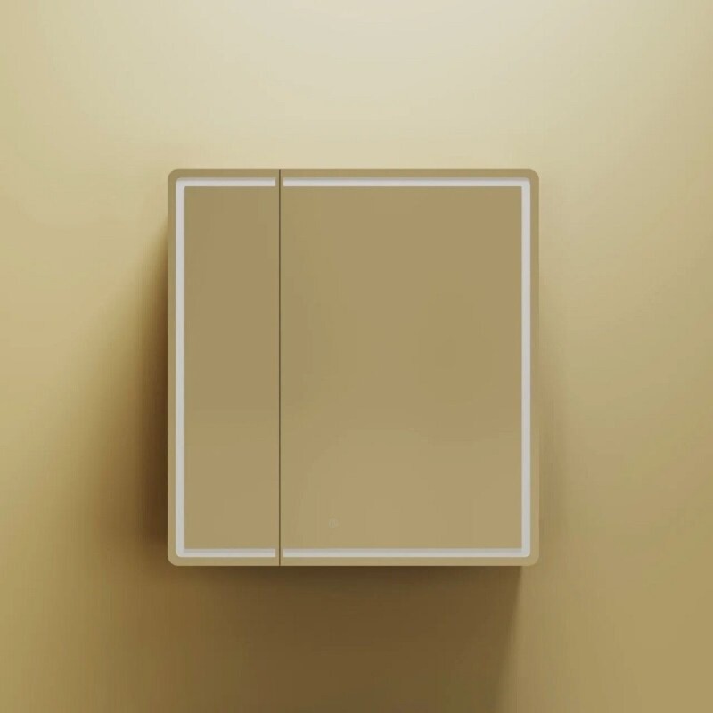 Зеркальный шкаф Sancos Mirror MI70ECH, 70 см, с LED подсветкой и сенсорным выключателем, цвет дуб чарльстон