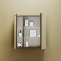Зеркальный шкаф Sancos Mirror MI70ECH, 70 см, с LED подсветкой и сенсорным выключателем, цвет дуб чарльстон