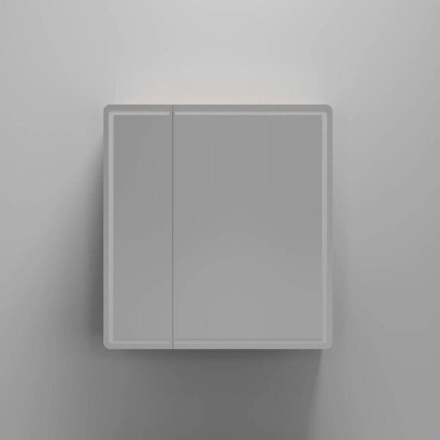 Зеркальный шкаф Sancos Mirror MI70EG, 70 см, с LED подсветкой и сенсорным выключателем, цвет дуб галифакс натуральный