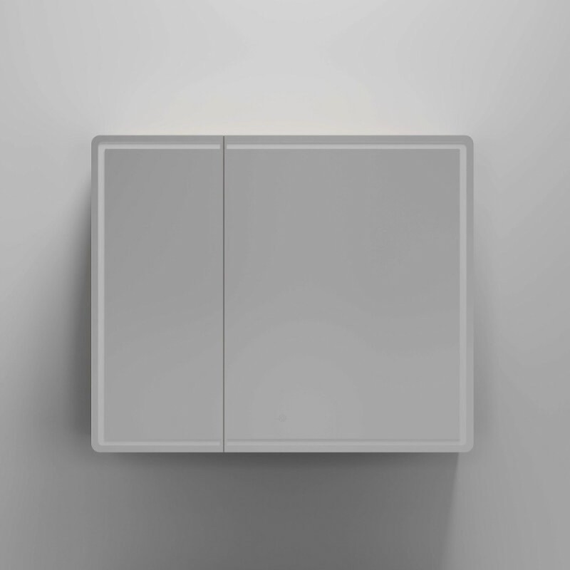 Зеркальный шкаф Sancos Mirror MI90EG, 90 см, с подсветкой, цвет дуб галифакс натуральный