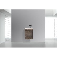 Тумба под раковину BelBagno Pietra Mini PIETRA MINI-400-1A-SO-PT-L/R 40 см, коричневый (Stone)