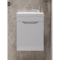 Тумба с раковиной Orange Мини, 40 см, подвесная, белый, Smart Pack, Mini-40TUW+Ra