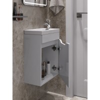 Тумба с раковиной Orange Мини, 40 см, подвесная, белый, Smart Pack, Mini-40TUW+Ra