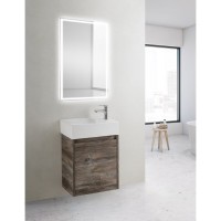 Тумба под раковину BelBagno KRAFT MINI-450/250-1A-SO-PP 45 cм подвесная с распашной дверцей, Pino Pasadena