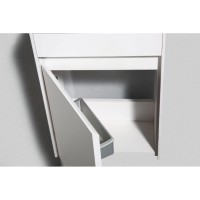 Тумба под раковину BelBagno Pietra Mini PIETRA MINI-460-1A-SO-BL-L/R 46 см, белый глянцевый ( Bianco Lucido)