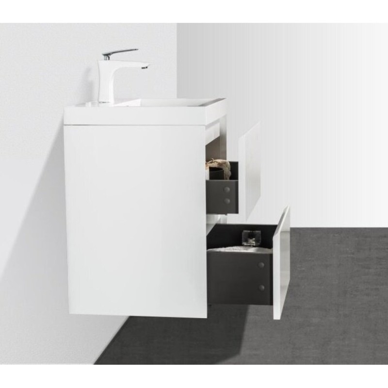 Тумба под раковину BelBagno Pietra Mini PIETRA MINI-500-2C-SO-BL 50 см, белый глянцевый ( Bianco Lucido)