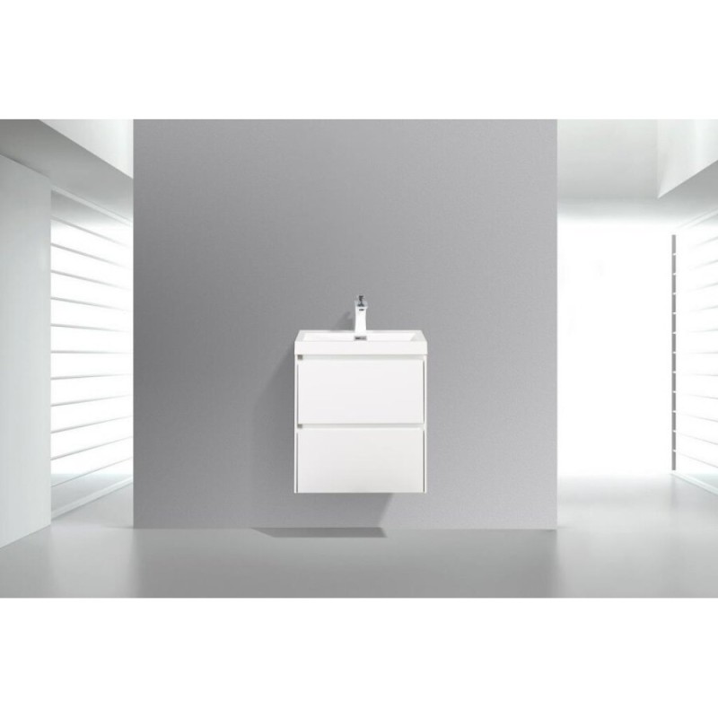 Тумба под раковину BelBagno Pietra Mini PIETRA MINI-500-2C-SO-BL 50 см, белый глянцевый ( Bianco Lucido)