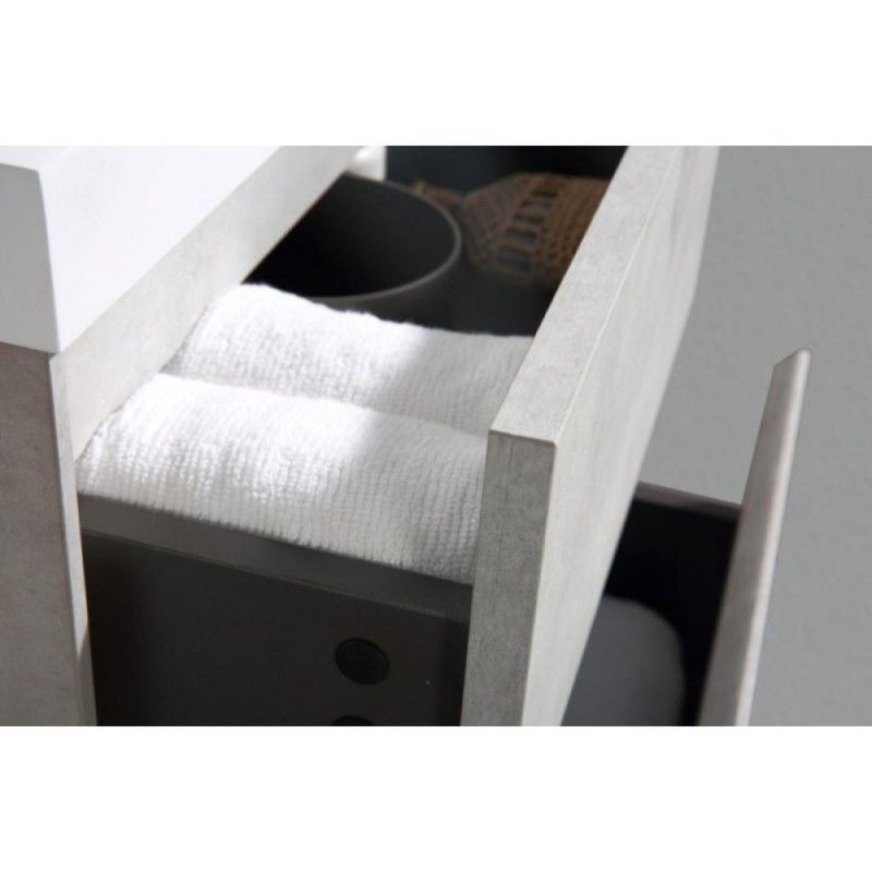 Тумба под раковину BelBagno Pietra Mini PIETRA MINI-500-2C-SO-BL 50 см, белый глянцевый ( Bianco Lucido)