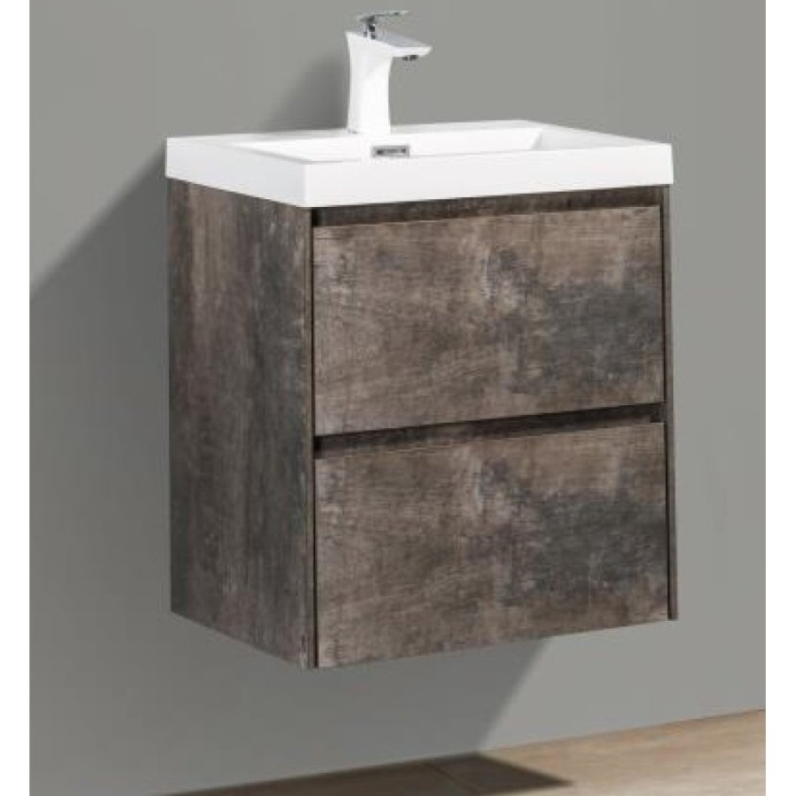 Тумба под раковину BelBagno Pietra Mini PIETRA MINI-500-2C-SO-PT 50 см, коричневый (Stone)