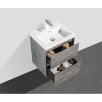Тумба под раковину BelBagno Pietra Mini PIETRA MINI-500-2C-SO-SCM 50 см, серый (Stucco Cemento)