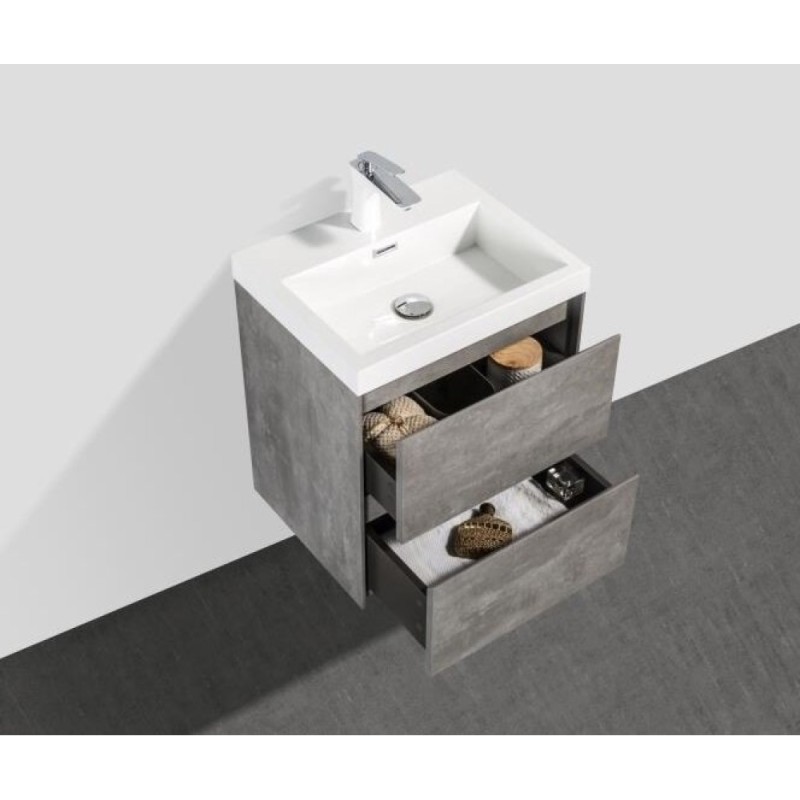 Тумба под раковину BelBagno Pietra Mini PIETRA MINI-500-2C-SO-SCM 50 см, серый (Stucco Cemento)
