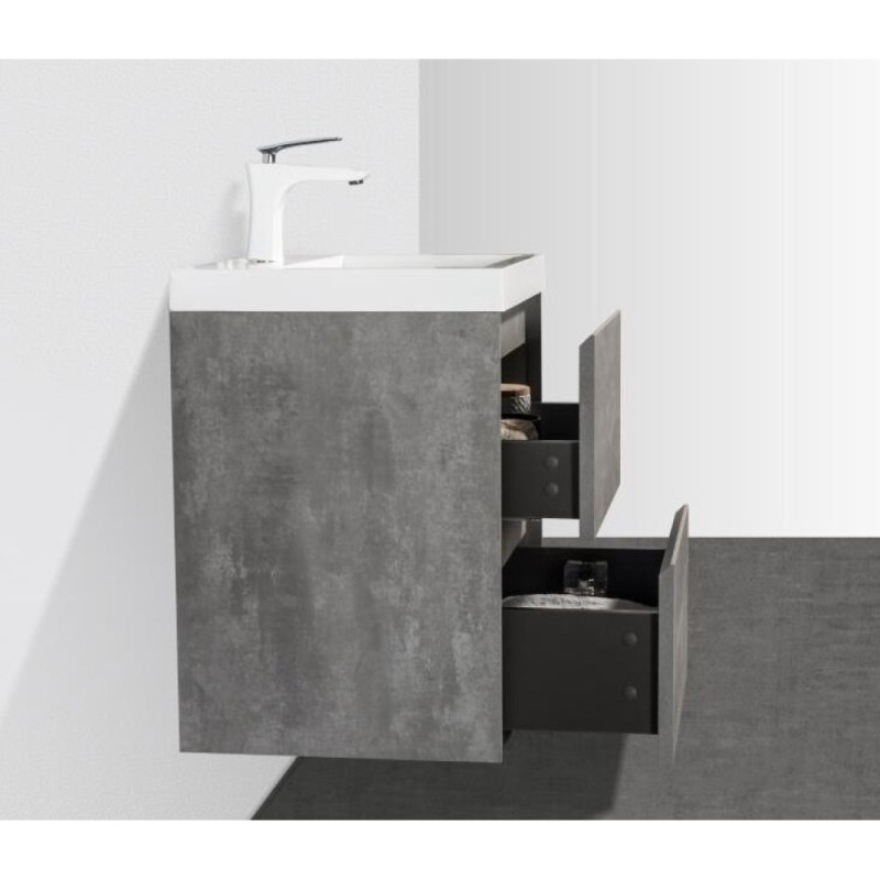 Тумба под раковину BelBagno Pietra Mini PIETRA MINI-500-2C-SO-SCM 50 см, серый (Stucco Cemento)