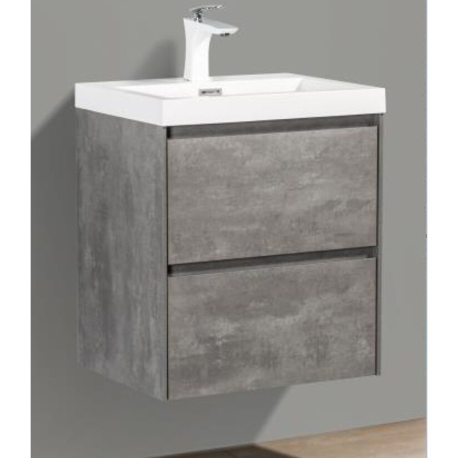 Тумба под раковину BelBagno Pietra Mini PIETRA MINI-500-2C-SO-SCM 50 см, серый (Stucco Cemento)