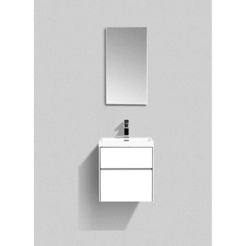 Тумба под раковину BelBagno Pietra Mini PIETRA MINI-500AS-2C-SO-BL 50 см, белый глянцевый ( Bianco Lucido)