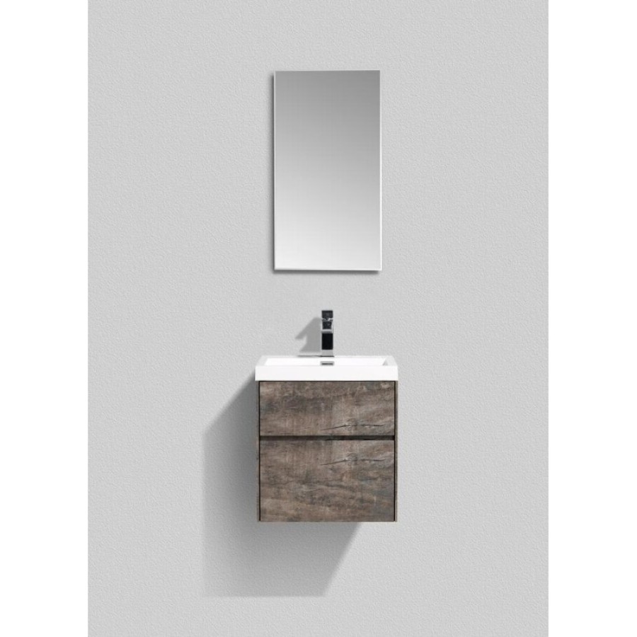 Тумба под раковину BelBagno Pietra Mini PIETRA MINI-500AS-2C-SO-PT 50 см, коричневый (Stone)