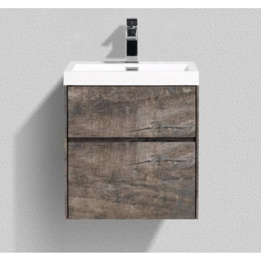 Тумба под раковину BelBagno Pietra Mini PIETRA MINI-500AS-2C-SO-PT 50 см, коричневый (Stone)