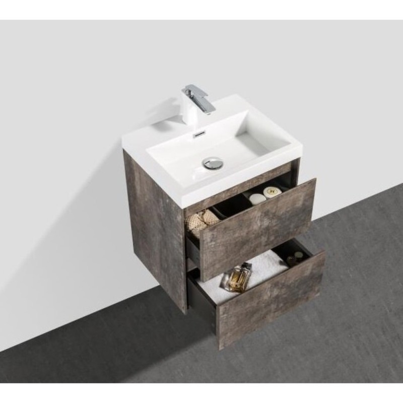 Тумба под раковину BelBagno Pietra Mini PIETRA MINI-500AS-2C-SO-PT 50 см, коричневый (Stone)