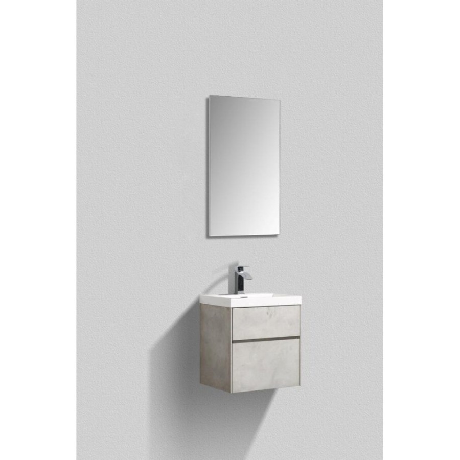Тумба под раковину BelBagno Pietra Mini PIETRA MINI-500AS-2C-SO-SCM 50 см, серый (Stucco Cemento)
