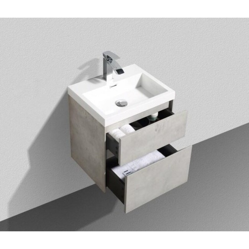 Тумба под раковину BelBagno Pietra Mini PIETRA MINI-500AS-2C-SO-SCM 50 см, серый (Stucco Cemento)