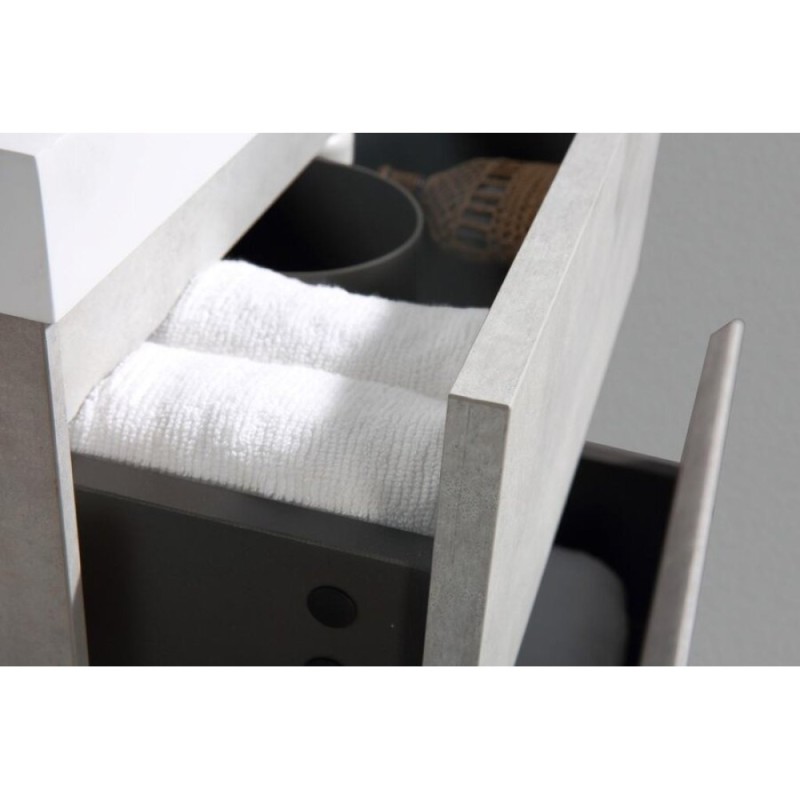 Тумба под раковину BelBagno Pietra Mini PIETRA MINI-500AS-2C-SO-SCM 50 см, серый (Stucco Cemento)