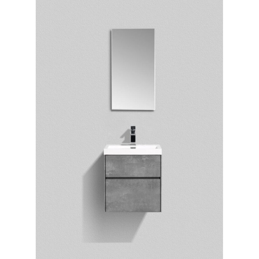 Тумба под раковину BelBagno Pietra Mini PIETRA MINI-500AS-2C-SO-SCM 50 см, серый (Stucco Cemento)