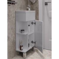 Тумба с раковиной Orange Мини, 40 см, напольная, белый, Smart Pack, Mini2-40TUW+Ra